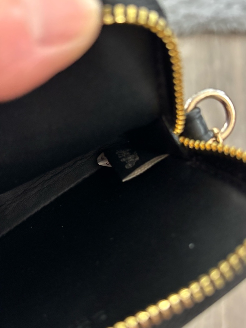 Coach Black Zip Card Case Wallet In Signature Canvas - Picture 9 of 9